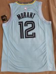 NBA 12 Morant Grizzlies 19-20 Maillot light bleu